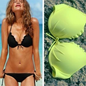 Victoria’s Secret Neon Yellow Push Up Bikini Top